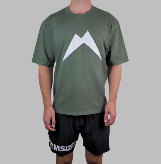 OVERSIZED BRANDED T-SHIRT FOREST GREEN