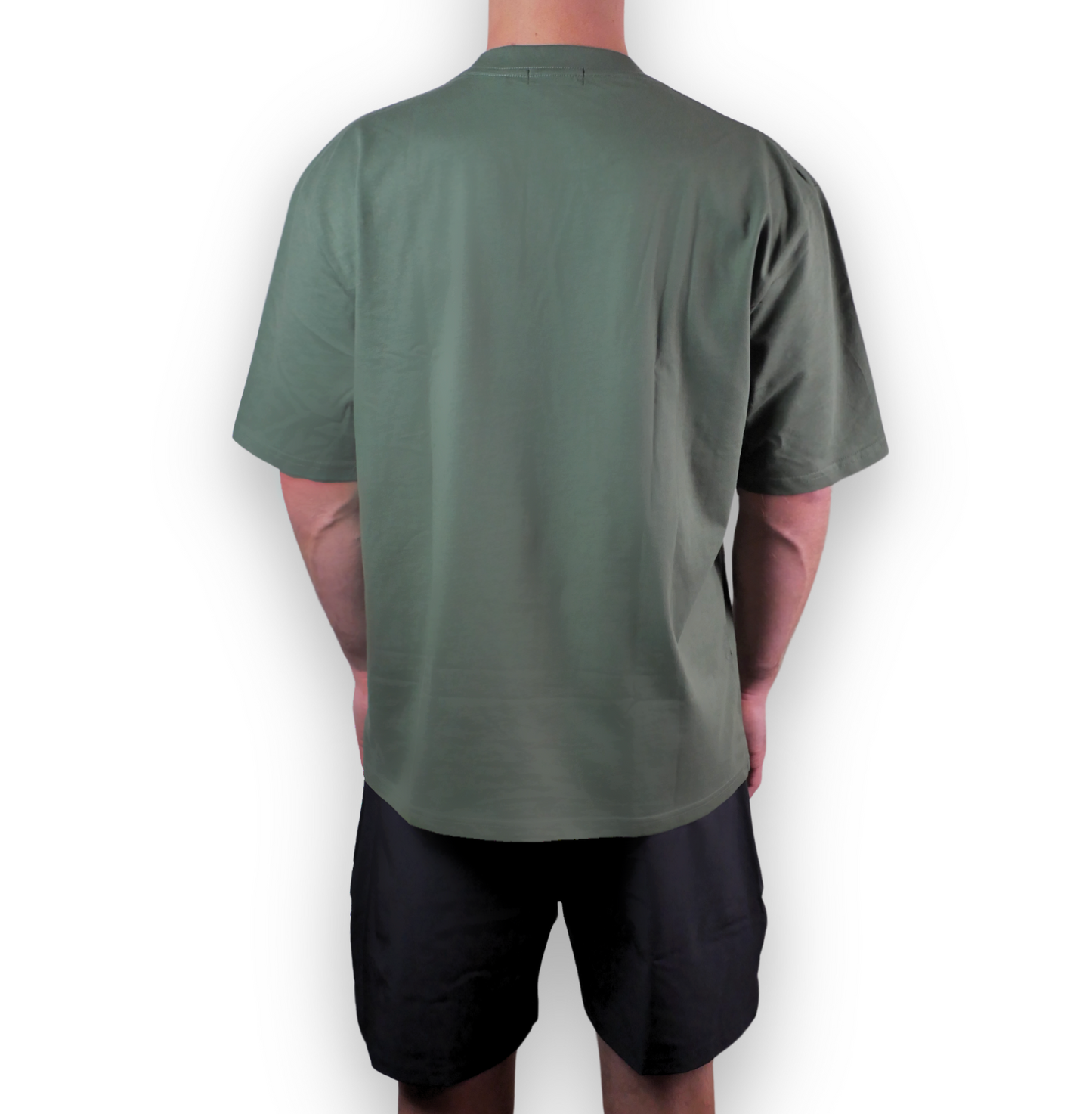 OVERSIZED BRANDED T-SHIRT FOREST GREEN